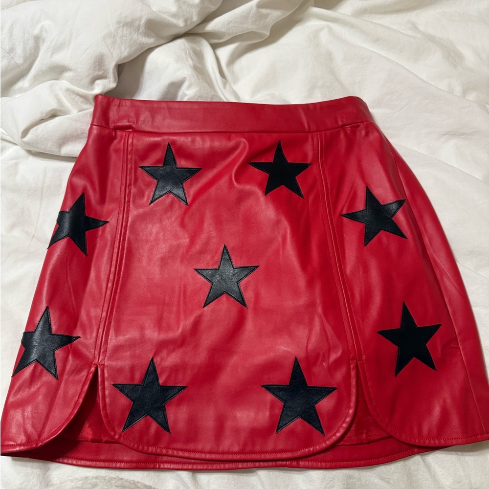 Buddy Love Red Mini Star Skirt
